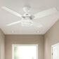 Hunter Ocala 52" Outdoor Ceiling Fan with LED Lights in Fresh White, , large