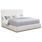 Pacific Landing Knox Eastern King Upholstered Platform Bed in Cream, , large