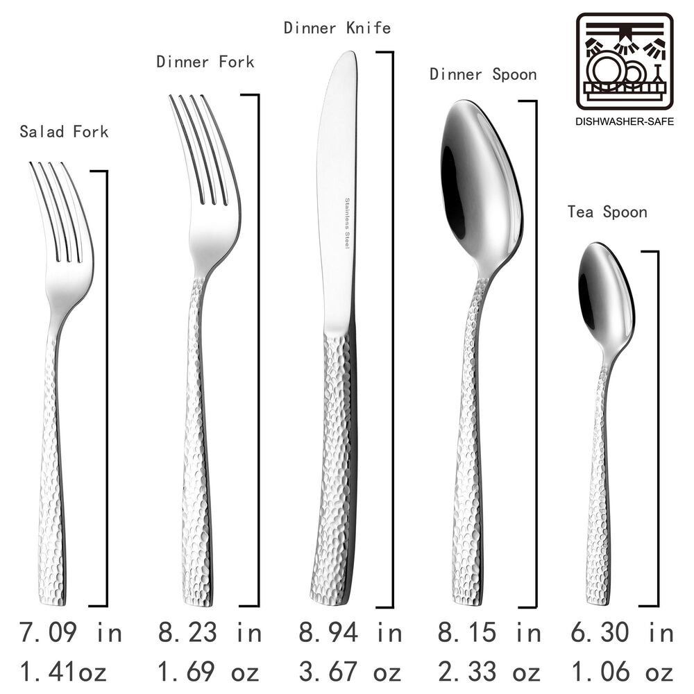 Gifts Plus 20-Piece Erchie Flatware Set in Stainless Steel, , large