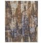 Feizy Clio 12" x 15" Blue and Tan Area Rug, , large