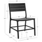 Linon Home Decor Holland Patio Side Chair in Black (Set of 2), , large
