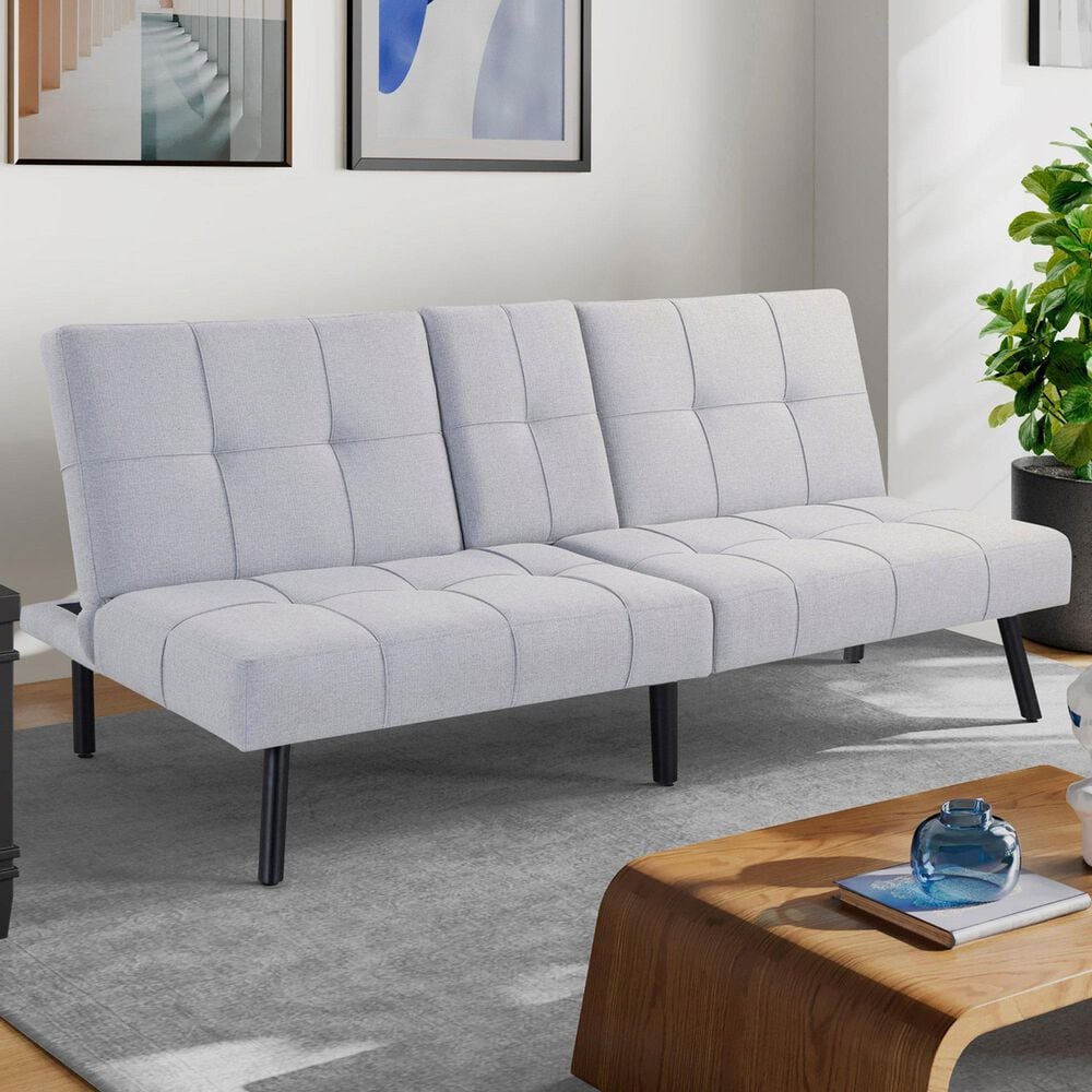Lifestyle Solutions Larken Convertible Sofa in Light Gray, , large