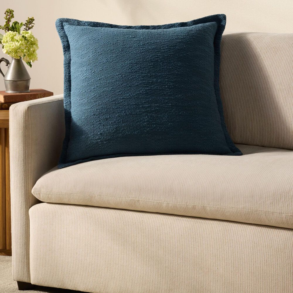 Loloi Morris 22&quot; Square Throw Pillow in Blue, , large