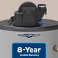 GE Appliances RealMAX Choice 50-Gallon Short Natural Gas Power Vent Low-NOx Water Heater in Gray, , large