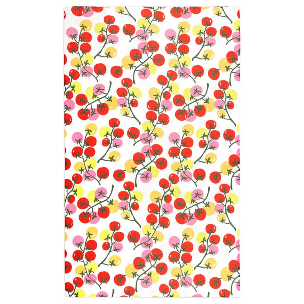 MuKitchen Vibe Dish Towel in Cherry Tomatoes and Yellow, , large