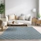 Dalyn Rug Company York 3" x 5" Sky Blue Indoor/Outdoor Area Rug, , large
