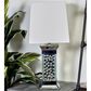 Maple and Jade Glam Table Lamp with Square Shade in Silver, , large