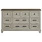 Mayberry Hill Farmington 4-Piece Queen Panel Bedroom Set in Medium Brown and Washed Stone, , large