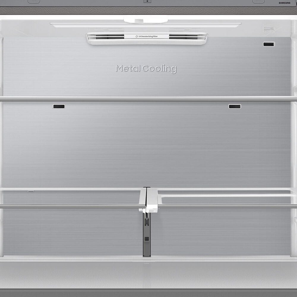 Samsung Bespoke 28.6 Cu. Ft. 4-Door Flex French Door Refrigerator AI Family Hub+ in White Glass, , large