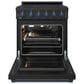 Thor Kitchen Gordon Ramsay 4.6 Cu. Ft. Professional Liquid Propane Range with Blue Handle Kit in Black, , large