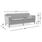Jennifer Taylor Home Josephine 84.5" Upholstered Modern Sofa in Olive Green Velvet, , large