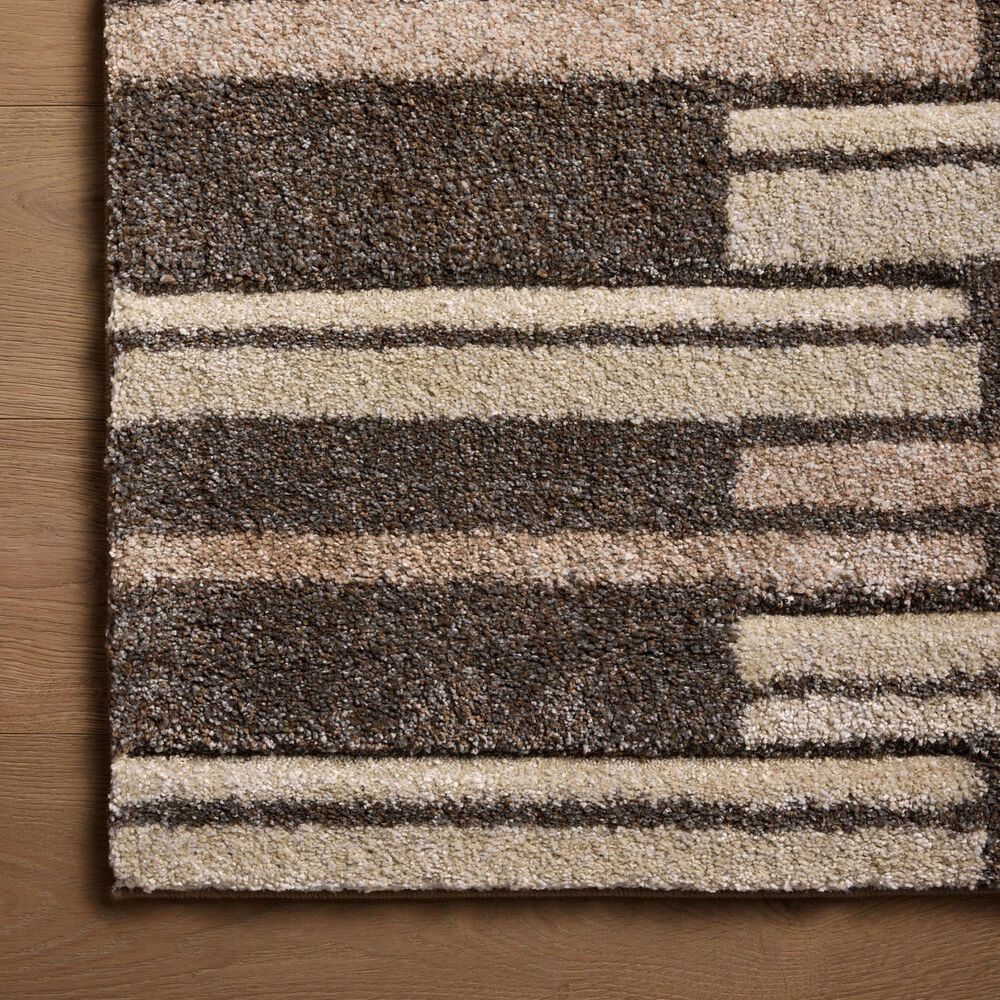 Loloi Silas 2&#39;7&quot; x 8&#39; Mocha and Champagne Runner, , large