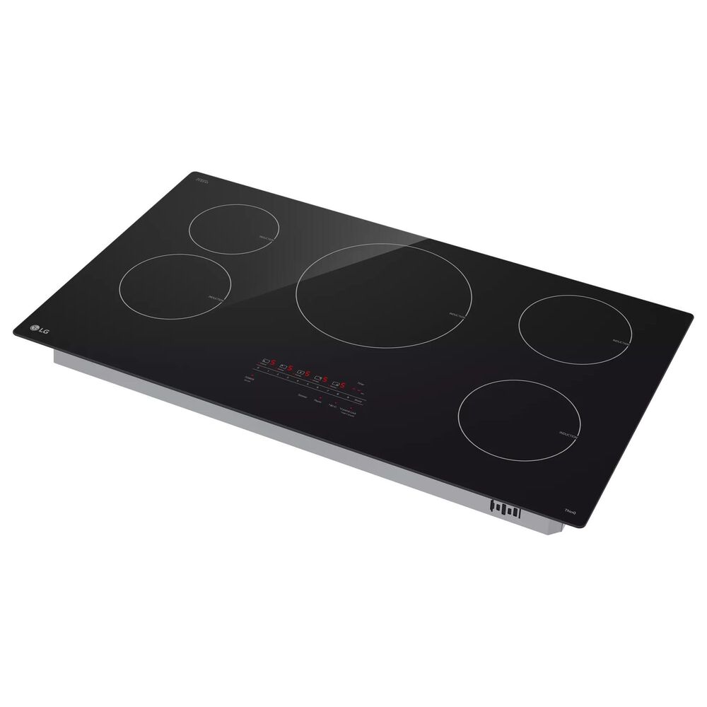 LG 36&quot; Smart Induction Electric Cooktop with UltraHeat 4.3kW Element in Black, , large