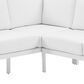 Linon Home Decor Holland 2-Piece Outdoor Sectional Sofa in White, , large
