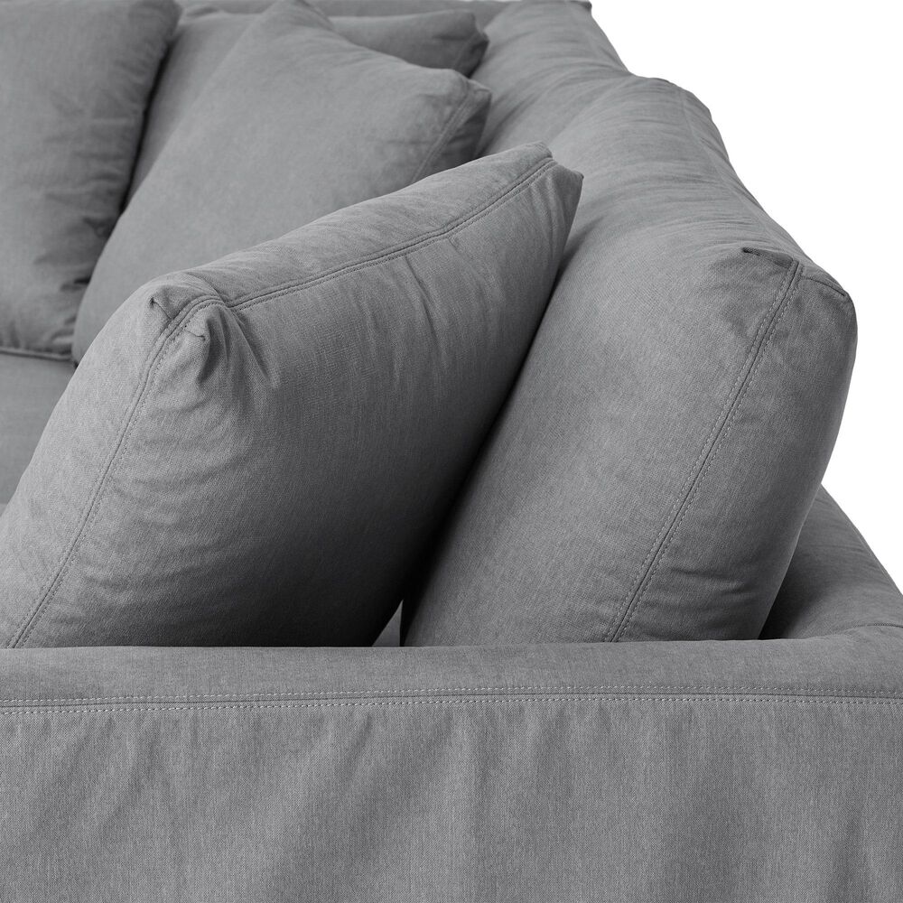 Blue River Ciara 3-Piece Stationary Sectional Sofa in Slate Gray, , large