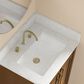 37B Lucerne 24" Single Bathroom Vanity Cabinet in Dark Maplewood with Marble Top and Backsplash, , large