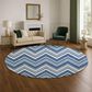 Dalyn Rug Company The Reserve TR17 Blue 8" Round Indoor/Outdoor Area Rug, , large