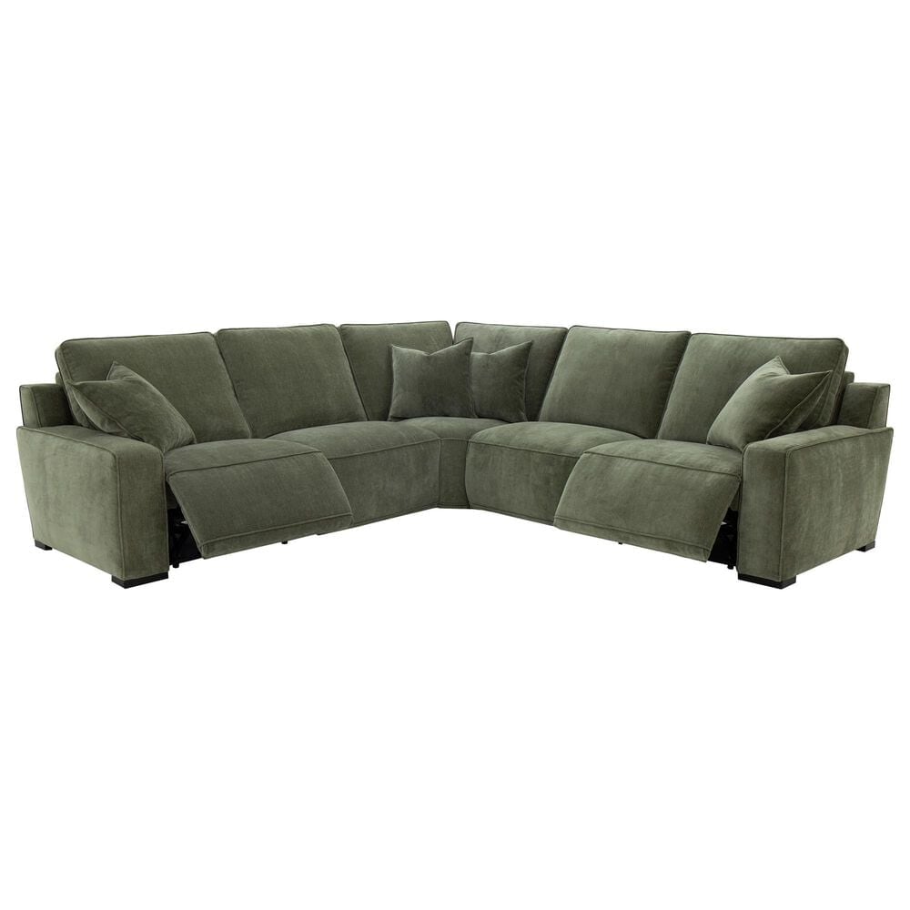 MotoMotion 5-Piece Power Reclining Sectional in Gimlet Moss, , large