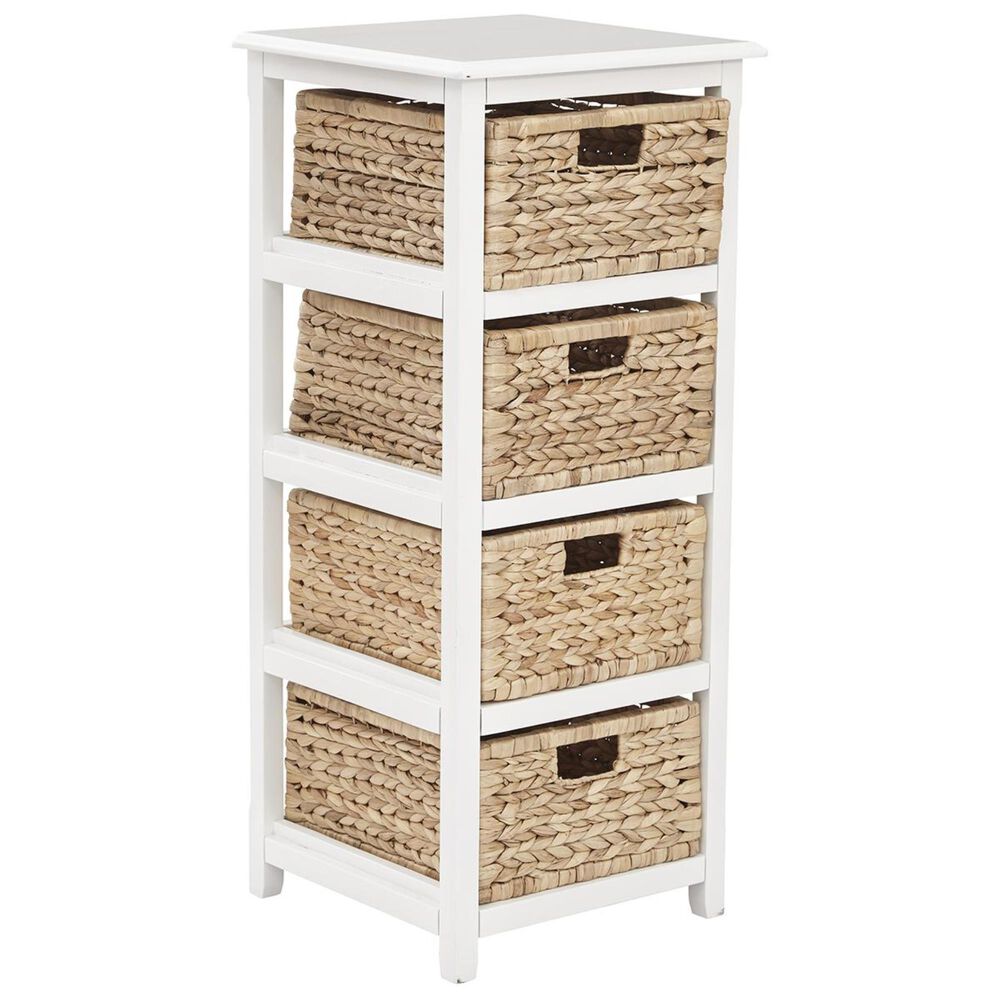 OSP Home Seabrook 4-Tier Storage Unit in White, , large
