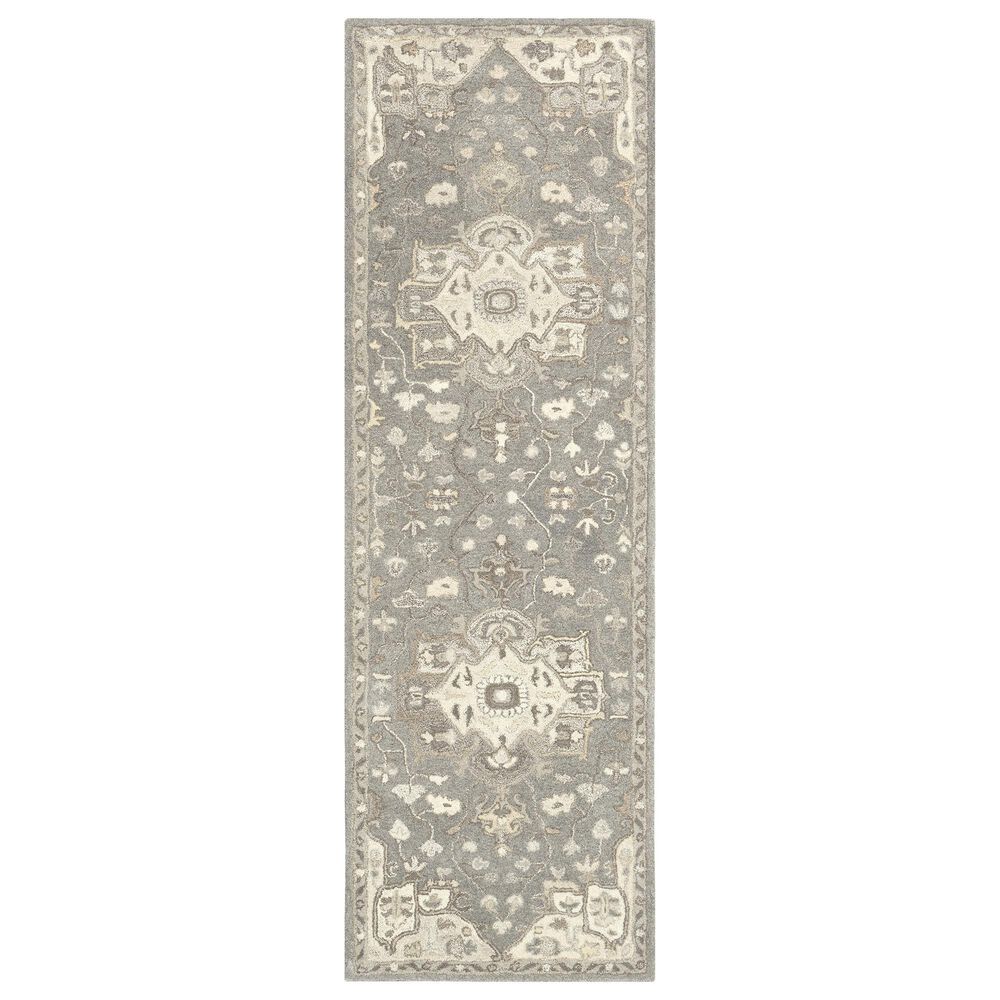 Surya Caesar 3" x 12" Charcoal, Taupe, Tan, Black, Light Beige and Brown Runner, , large