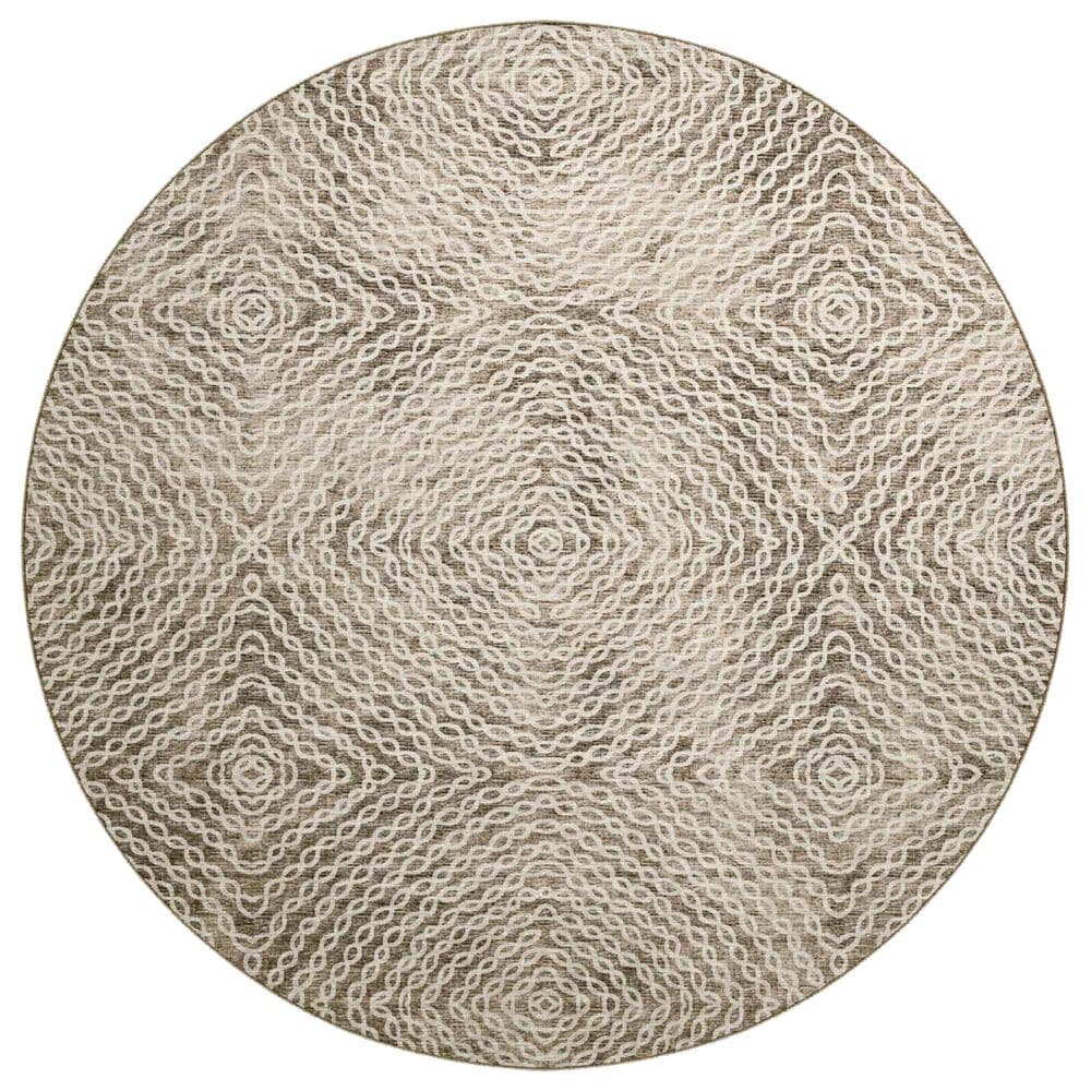 Dalyn Rug Company Brisbane 8" Round Mink Area Rug, , large