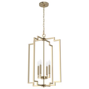 Hunter Zoanne 4-Light Pendant in Alturas Gold, , large