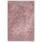 57 Grand by Nicole Curtis Series 1 2" x 6" Brick Red and Navy Blue Runner, , large