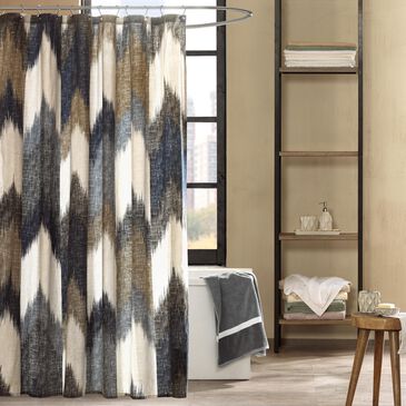 Hampton Park Alpine 72" Shower Curtain in Navy, , large