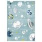 Safavieh Carousel 4" x 6" Teal and Ivory Kids  Area Rug, , large