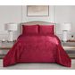 Duke Imports Virah Bella Micromink 3-Piece King Quilt Set in Burgundy Tetra, , large