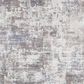Central Oriental Trisha Yearwood Belmont Damarion 3"3" x 5"3" Grey and Blue Area Rug, , large