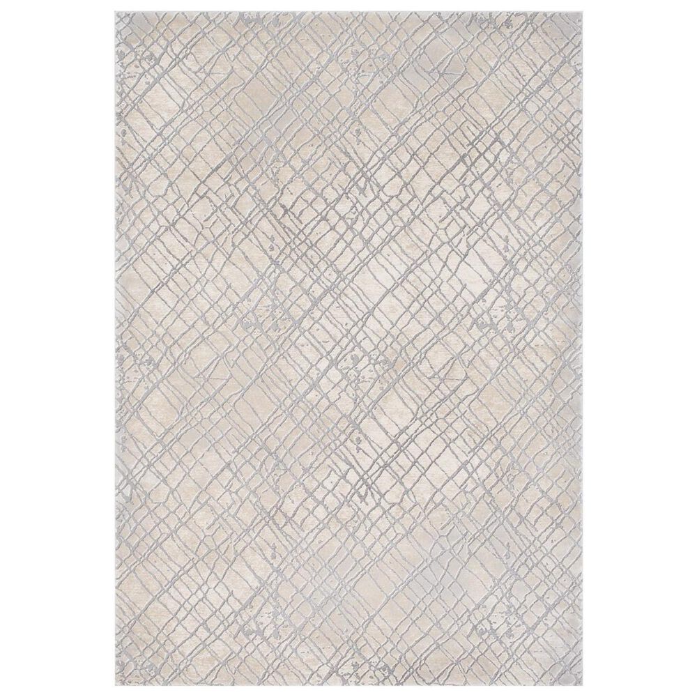 Surya Tibetan TBT-2314 7"10" x 10"3" Gray, Cream and Taupe Area Rug, , large