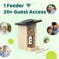 Birdfy Bird Feeder Ebony with Smart Camera and Solar Panel in Brown and Black, , large