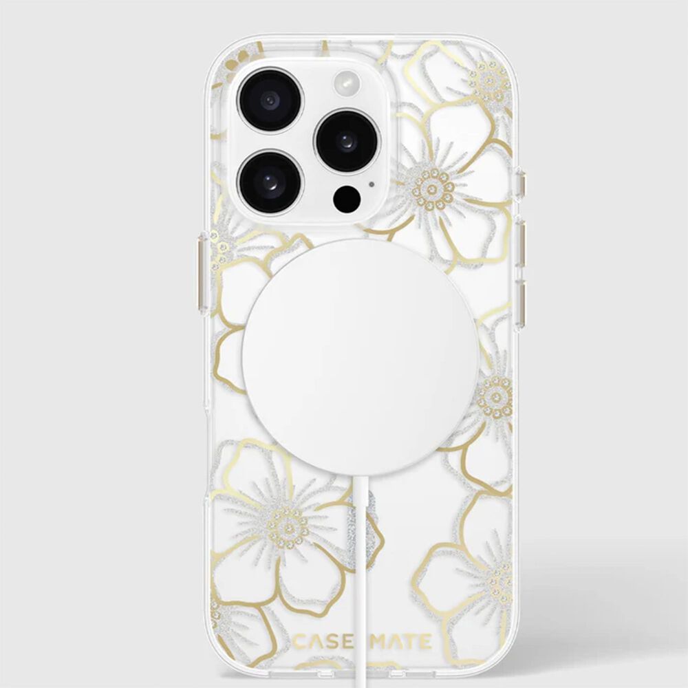 Case-Mate Floral Gems MagSafe Phone Case for the iPhone 16 Pro, , large