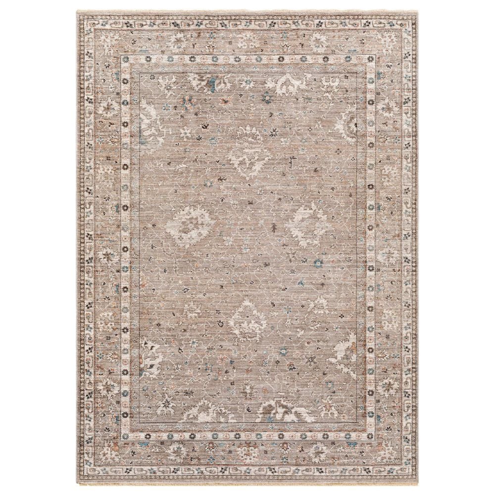 Surya Carlisle 3"11" x 5"11" Sage, Ivory, Pale Blue, Charcoal and Brown Area Rug, , large