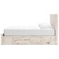 Ashley Lawroy King Panel Storage Bed in Light Natural, , large