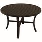 Tropitone Banchetto Round Patio Dining Umbrella Table in Graphite, , large