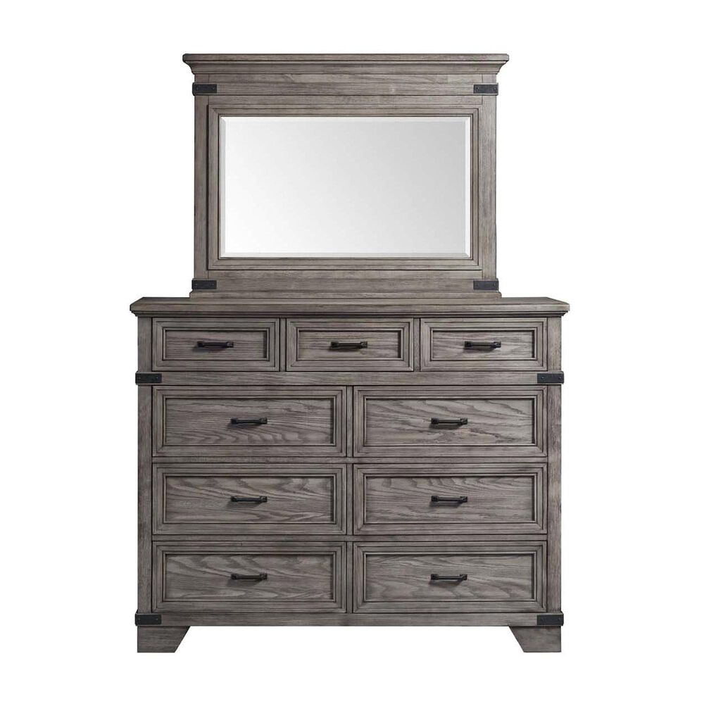 Hawthorne Furniture Forge 3-Piece King Bedroom Set in Pewter, , large