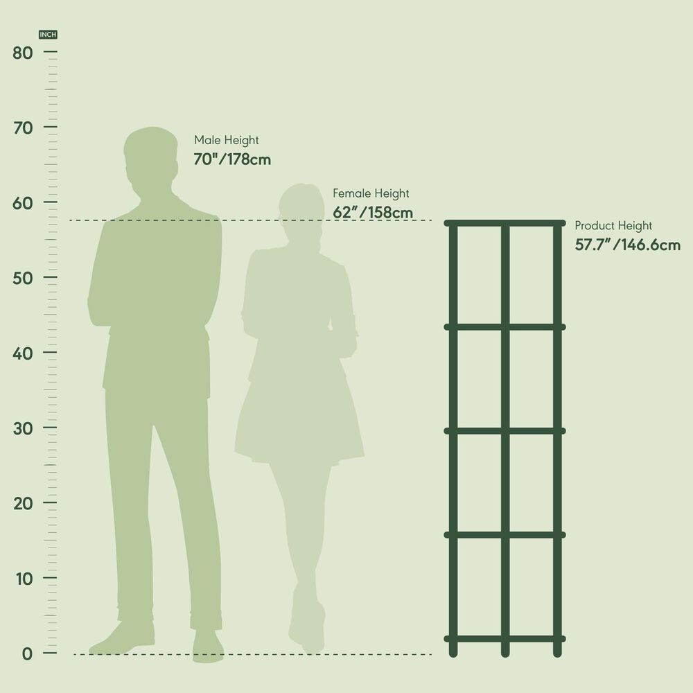 HOMLUX 5-Tier Modern Tall Corner Open Bookshelf in Black and Grey, , large