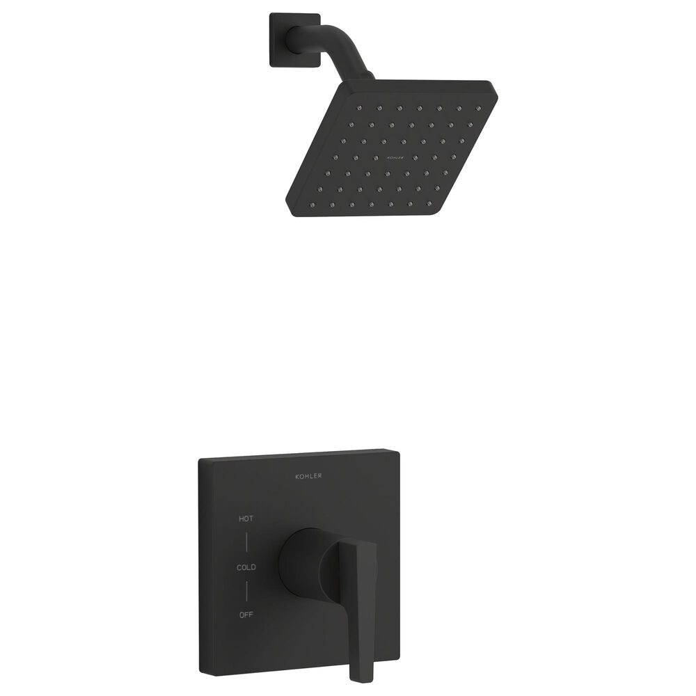 Kohler Honesty Rite-Temp Shower Trim Kit in Matte Black, , large