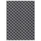 Dalyn Rug Company York 10" x 14" Black Indoor/Outdoor Area Rug, , large