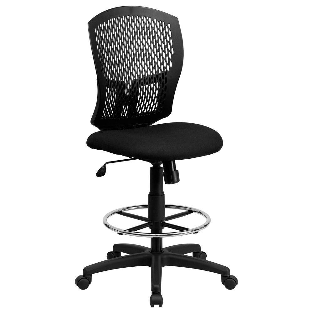 Flash Furniture Drafting Chair in Black, , large