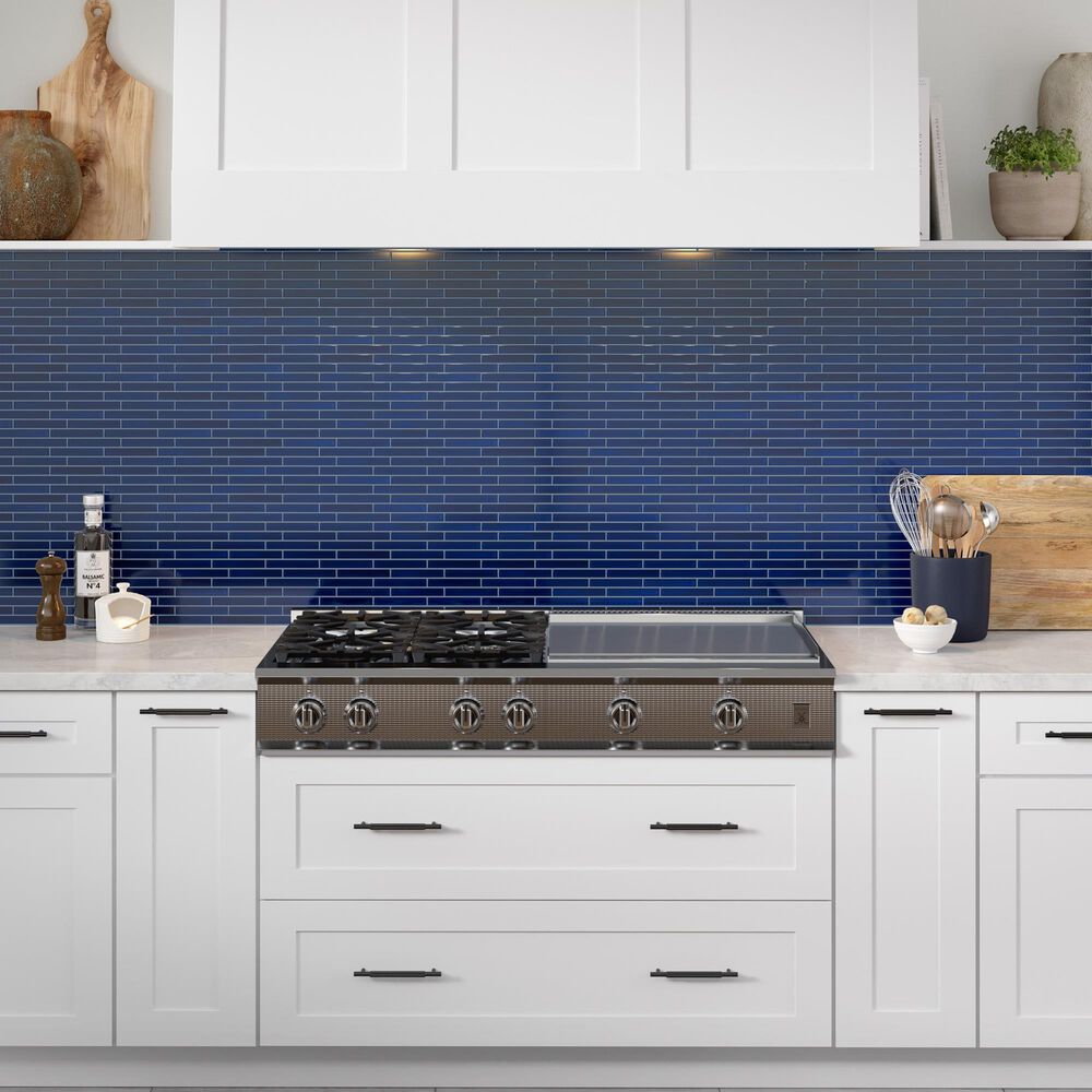 Emser Regala Token 1&quot; x 6&quot; Rectangle on 12&quot; x 12&quot; Glazed Porcelain Mosaic Sheet, , large
