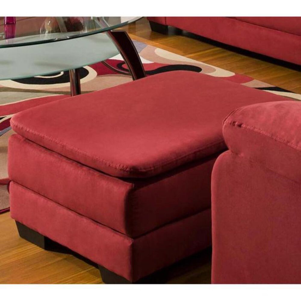 Simmons Upholstery Standard Rectangle Ottoman with Pillow Topped Footrest, , large