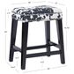 Linon Home Decor Walt Counter Stool with Black Cow Cushion in Black, , large