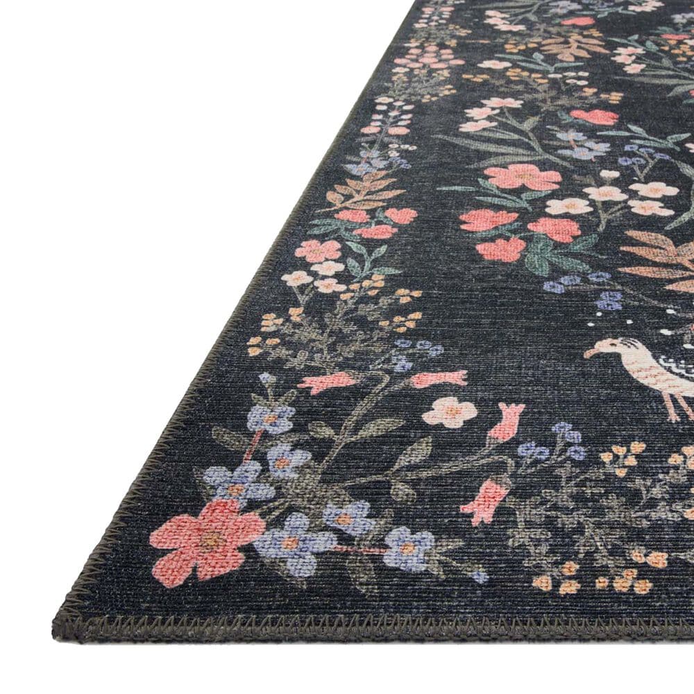 Rifle Paper Co. x Loloi Maison Tuileries 5&#39; x 7&#39;6&quot; Black Area Rug, , large
