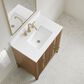 37B Fenwick 30" Single Bathroom Vanity in Kona with Glossy White Composite Stone Top and Backsplash, , large