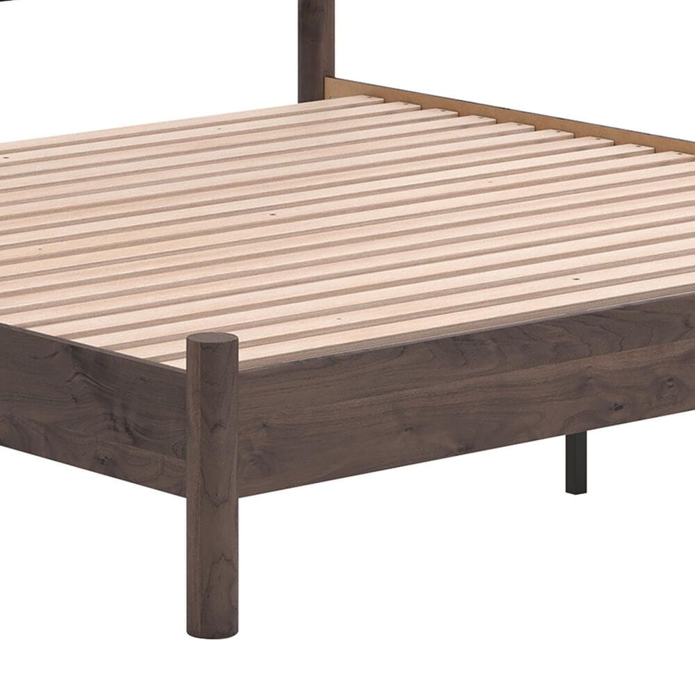 Ashley Pamytta King Upholstered Panel Platform Bed in Rich Brown, , large