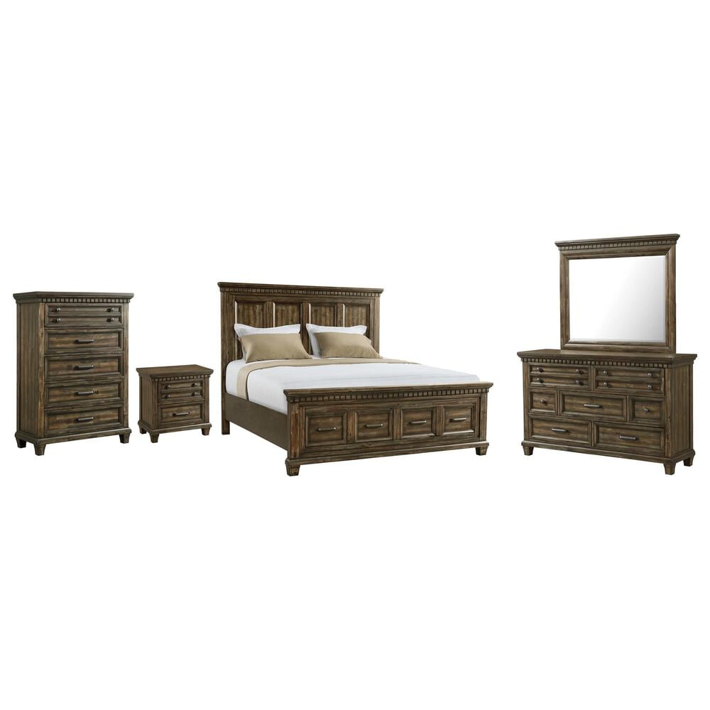 Mayberry Hill McCoy 5-Piece Queen Bedroom Set in Charcoal, , large