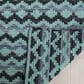 Safavieh Montauk 8" x 10" Turquoise, Blue and Black Area Rug, , large